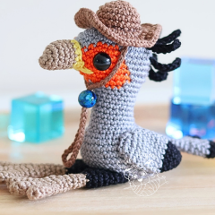 Plume the secretary bird amigurumi by LikeALigerCrochet