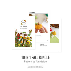 10 in 1 Fall bundle amigurumi pattern by AmiGuide