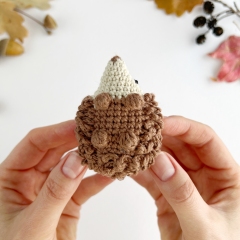 Mini Hedgehog keychain amigurumi by AmiGuide