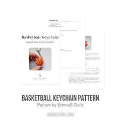 Basketball Keychain Pattern amigurumi pattern by EmmaS Dolls