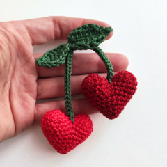 Cherry Hearts Pattern amigurumi pattern by EmmaS Dolls