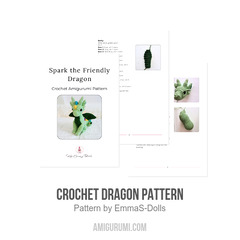 Crochet Dragon Pattern amigurumi pattern by EmmaS Dolls