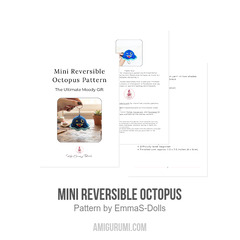 Mini Reversible Octopus amigurumi pattern by EmmaS Dolls