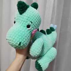 Plush Dinosaur Crochet Pattern amigurumi pattern by EmmaS Dolls