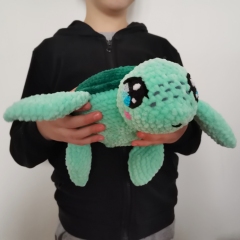 Plush Sea Turtle Crochet Pattern amigurumi pattern by EmmaS Dolls