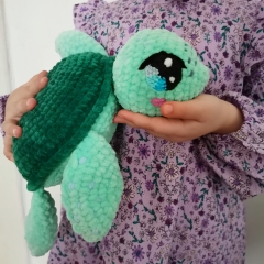 Plush Sea Turtle Crochet Pattern amigurumi by EmmaS Dolls