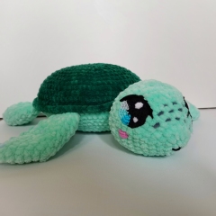 Plush Sea Turtle Crochet Pattern amigurumi by EmmaS Dolls