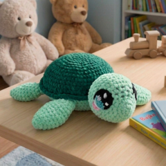 Plush Sea Turtle Crochet Pattern amigurumi pattern by EmmaS Dolls
