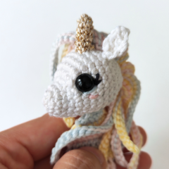Rainbow Unicorn Bookmark Pattern amigurumi by EmmaS Dolls