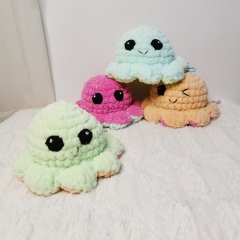 Reversible Moody Octopus Crochet amigurumi pattern by EmmaS Dolls