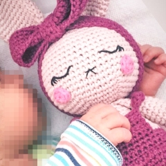 Sleeping Bunny Crochet Pattern amigurumi pattern by EmmaS Dolls