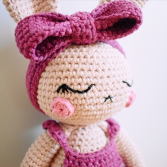 Sleeping Bunny Crochet Pattern amigurumi by EmmaS Dolls
