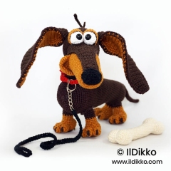Dash the Dachshund amigurumi pattern by IlDikko