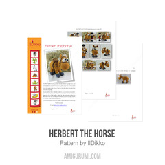 Herbert the Horse amigurumi pattern by IlDikko