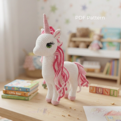 Elli the Dream Unicorn Crochet Patt