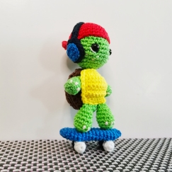 Skater Turtle Crochet Pattern PDF