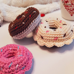 Sweet Crochet Donut Two Sizes