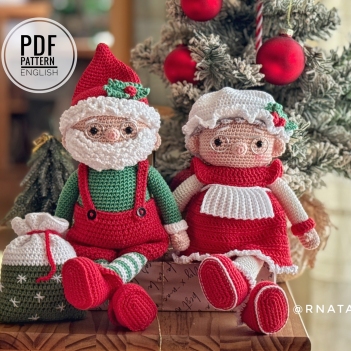 Christmas Santa & Mrs. Claus  amigurumi pattern by RNata
