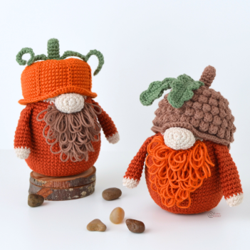 Fall Gnomes amigurumi pattern by Elisas Crochet