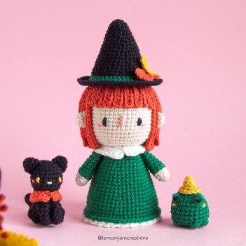 Willow the Witch amigurumi pattern by Lemon Yarn Creations