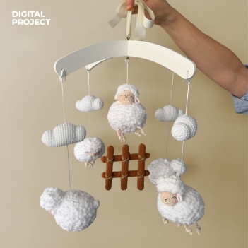Baby Mobile Elisabeth and Roberto amigurumi pattern by GatoMia