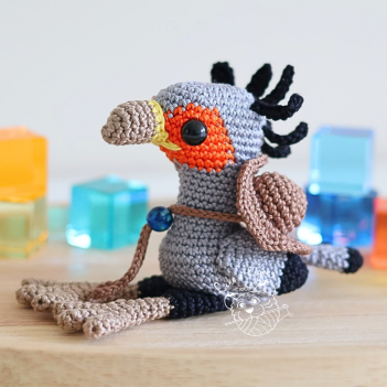 Plume the secretary bird amigurumi pattern by LikeALigerCrochet