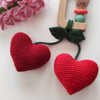Cherry Hearts Pattern amigurumi pattern by EmmaS Dolls