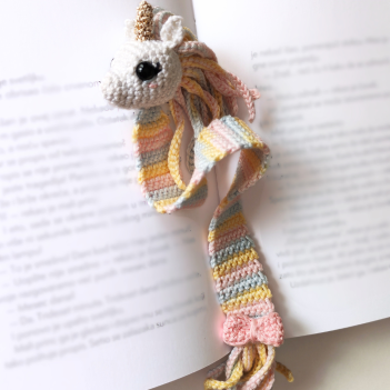 Rainbow Unicorn Bookmark Pattern amigurumi pattern by EmmaS Dolls