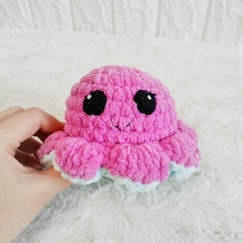 Reversible Moody Octopus Crochet amigurumi pattern by EmmaS Dolls