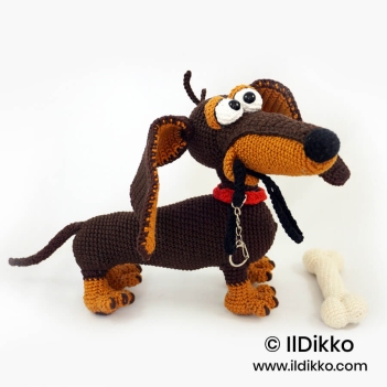 Dash the Dachshund amigurumi pattern by IlDikko
