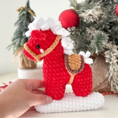 Christmas Rocking Horse amigurumi pattern by RNata