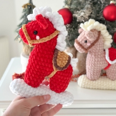 Christmas Rocking Horse amigurumi by RNata