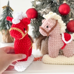 Christmas Rocking Horse amigurumi pattern by RNata
