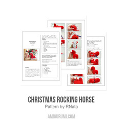 Christmas Rocking Horse amigurumi pattern by RNata