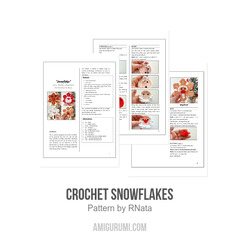 Crochet Snowflakes amigurumi pattern by RNata