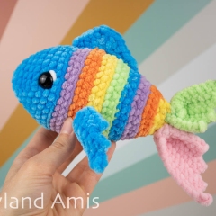 Coral the Rainbow Fish amigurumi pattern by unknown