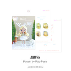 Arwen amigurumi pattern by P'tite Peste