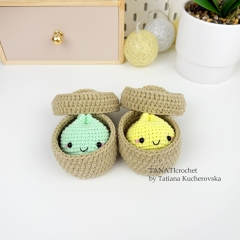 Cotton Dumpling & Steamer amigurumi pattern by TANATIcrochet