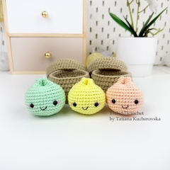 Cotton Dumpling & Steamer amigurumi by TANATIcrochet