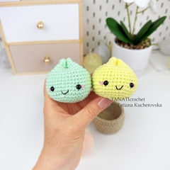 Cotton Dumpling & Steamer amigurumi pattern by TANATIcrochet