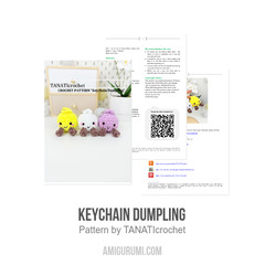 Keychain Dumpling amigurumi pattern by TANATIcrochet