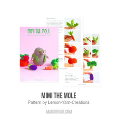Mimi the Mole amigurumi pattern by Lemon Yarn Creations