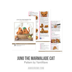 Juno the Marmalade Cat amigurumi pattern by YarnWave