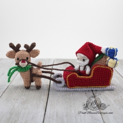 Miniature Christmas Set amigurumi pattern by Pink Mouse Boutique