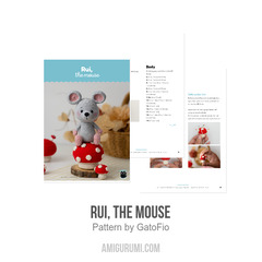 Rui, the mouse amigurumi pattern by GatoFio
