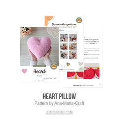 Heart Pillow amigurumi pattern by Ana Maria Craft