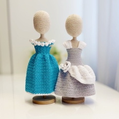Ball dresses amigurumi pattern by Fluffy Tummy