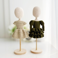 School dresses amigurumi pattern by Fluffy Tummy