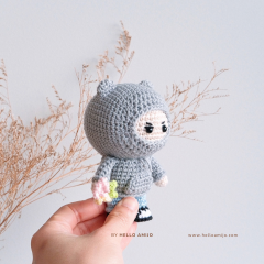 Floral Hoodie Man Crochet Pattern amigurumi pattern by Hello Amijo