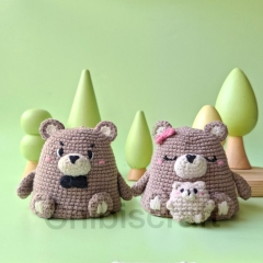 Reversible Goldilocks and The Bears amigurumi pattern by Chibiscraft
